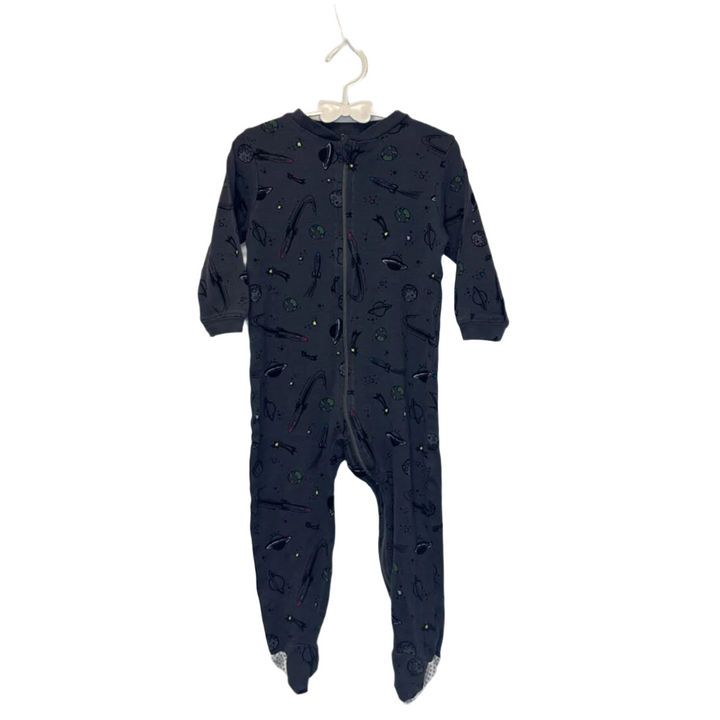 LS Footed Onesie / Outerspace
