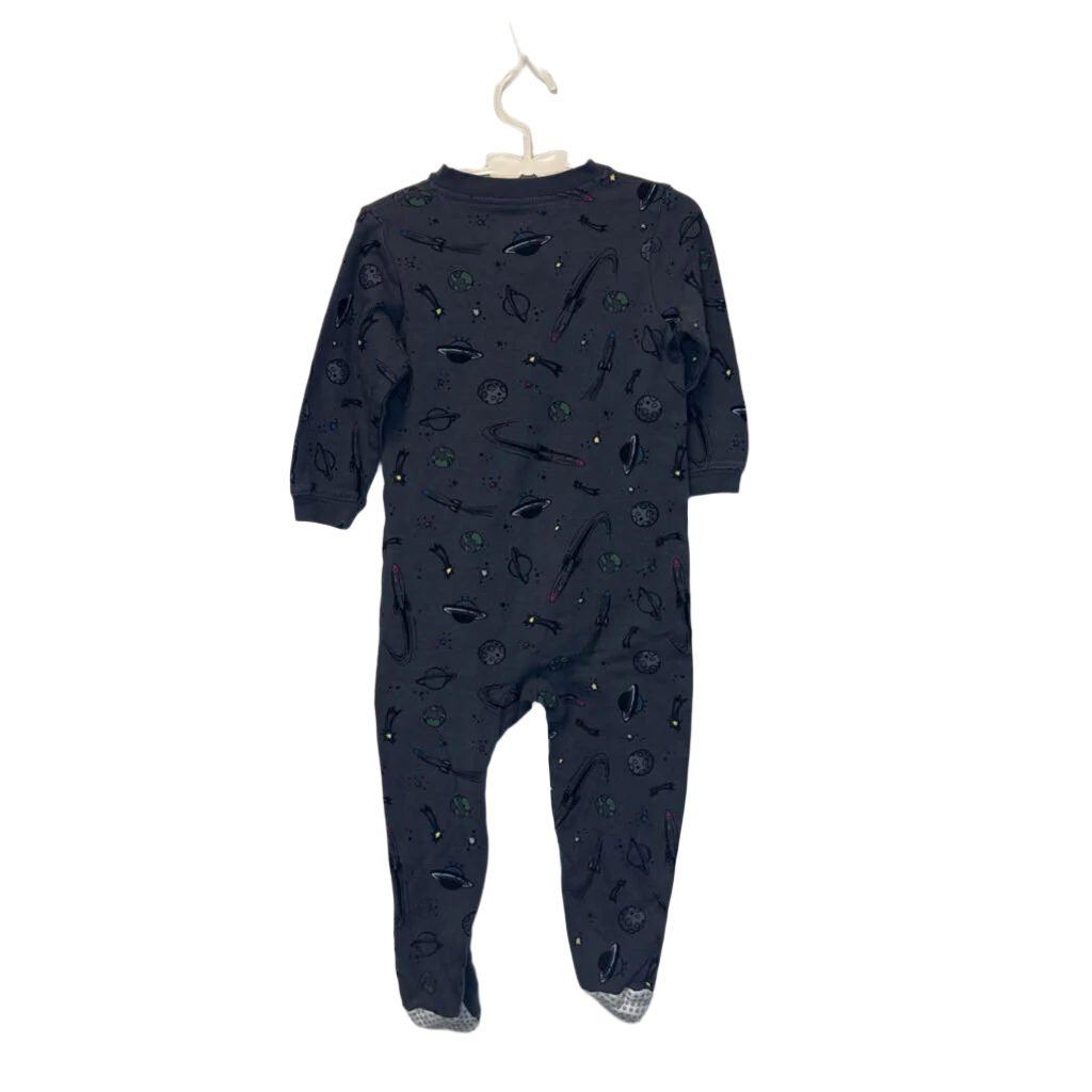 LS Footed Onesie / Outerspace