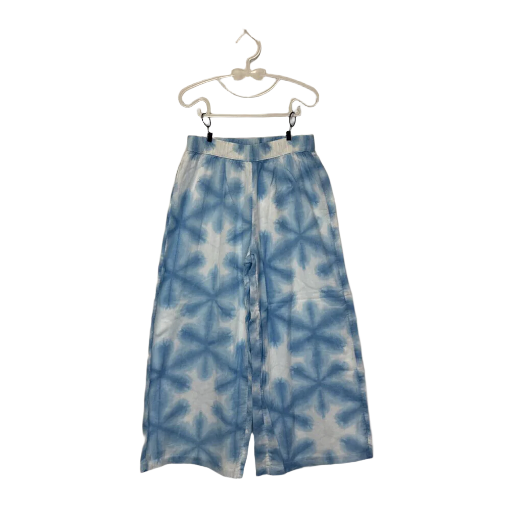 Elastic Waist Tie Dye Linen Pants