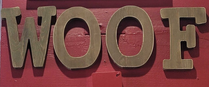WOOF Hanging Letters/4 Letters