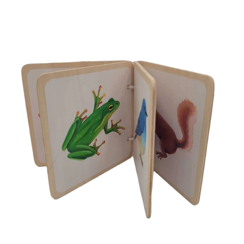 Colorful Animals Wooden Book
