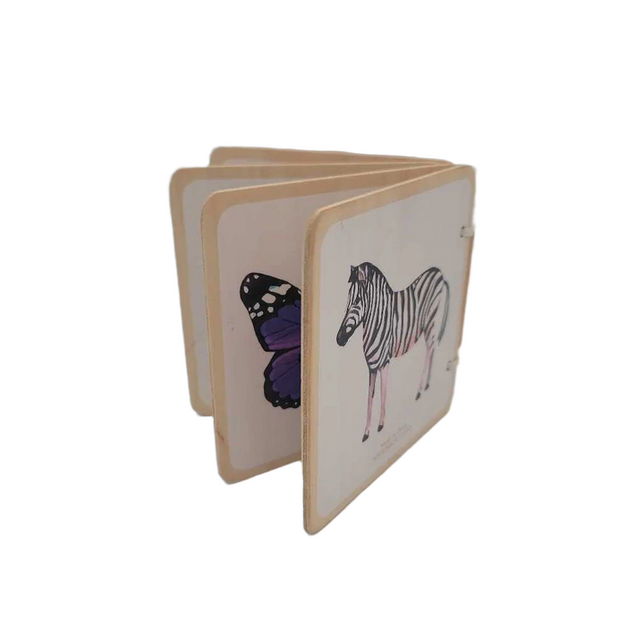 Colorful Animals Wooden Book