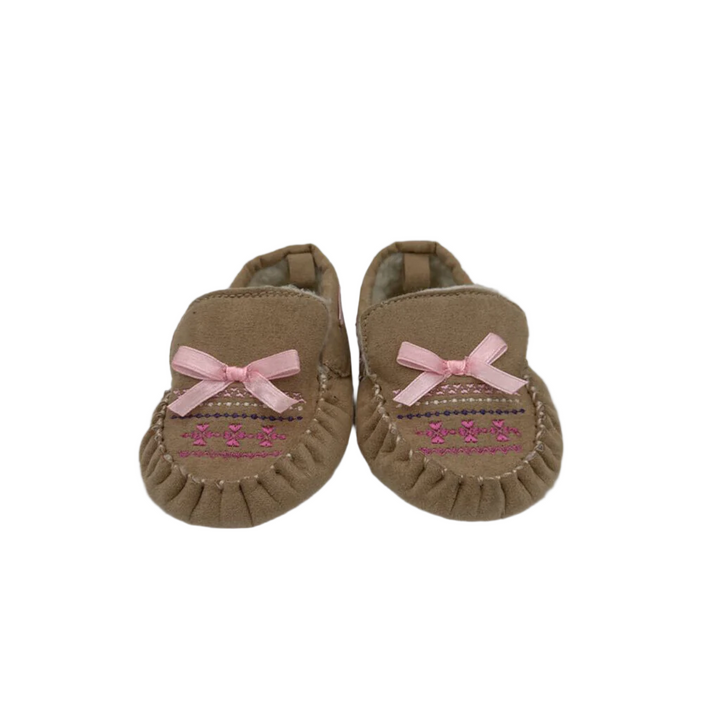 Slip on Moccasin Shoe/Pink Hearts