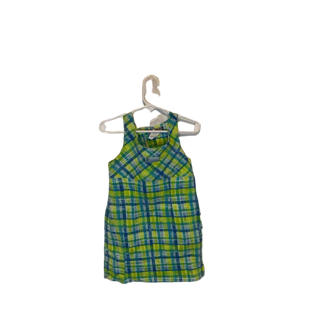 Sleeveless Plaid Sun Dress
