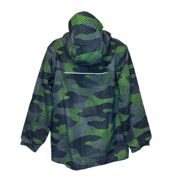 Hooded Windbreaker Jacket / Stripes