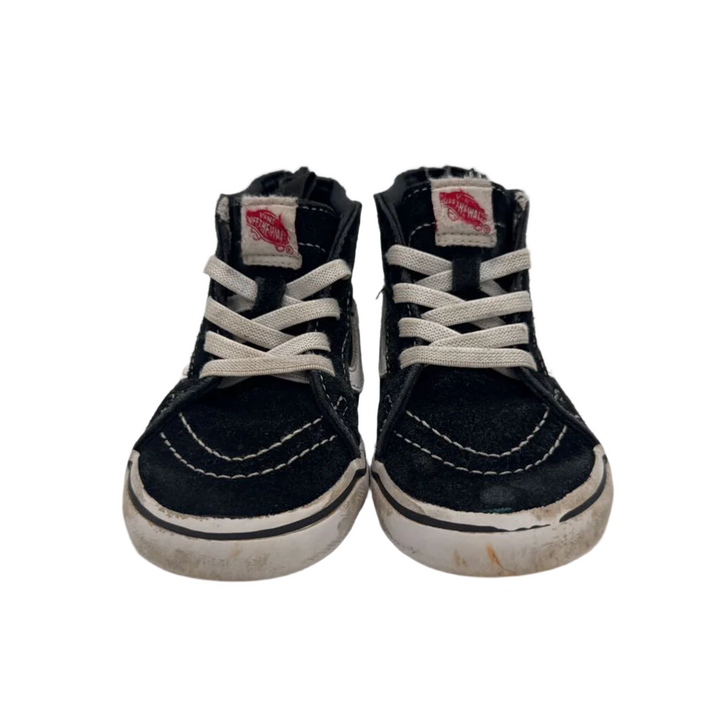 Zip Up Faux Lace Sneakers / Stripe