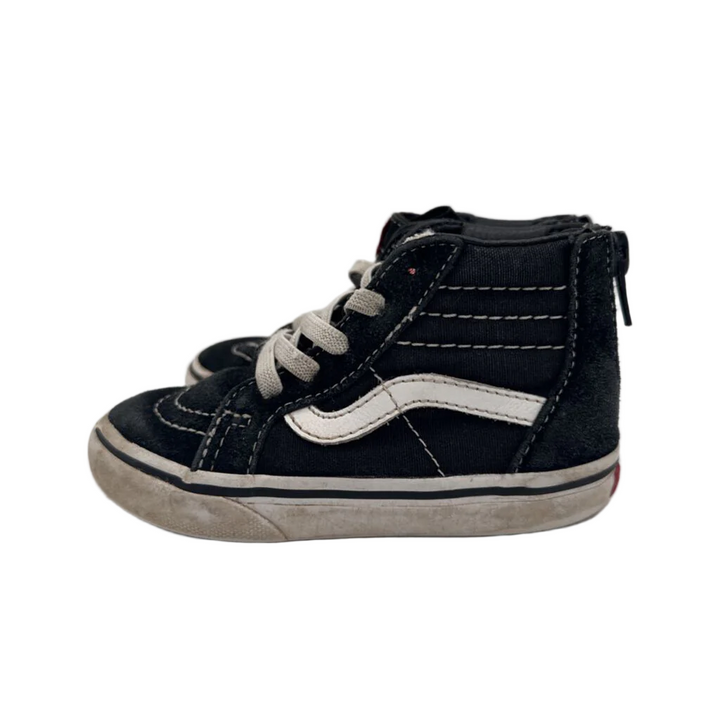 Zip Up Faux Lace Sneakers / Stripe
