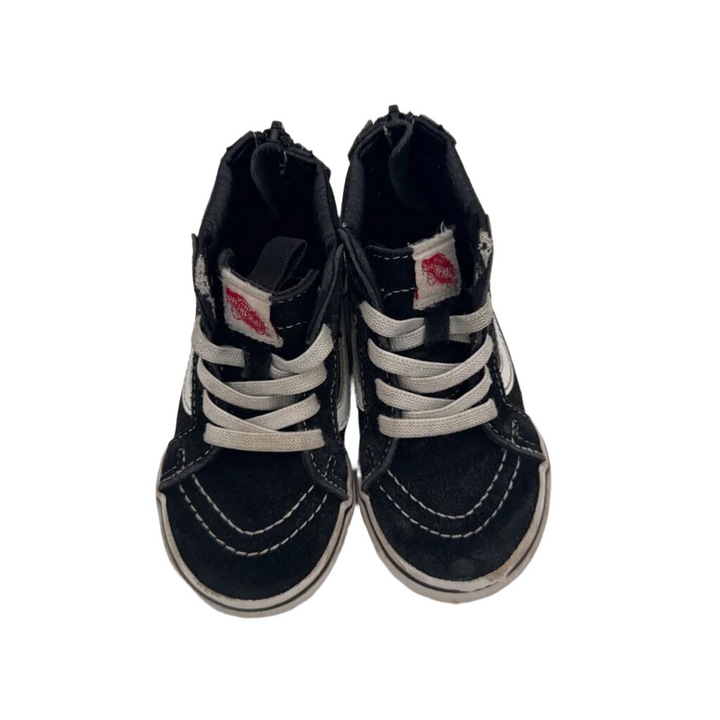 Zip Up Faux Lace Sneakers / Stripe