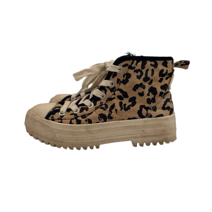Zip Up + Zip Leopard Print Sneakers