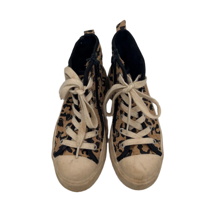 Zip Up + Zip Leopard Print Sneakers