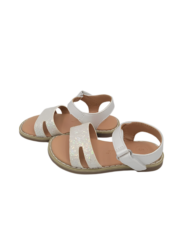 Velcro Slip on Sandals/Glitter