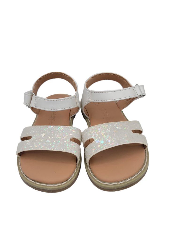 Velcro Slip on Sandals/Glitter