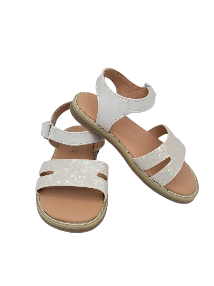 Velcro Slip on Sandals/Glitter