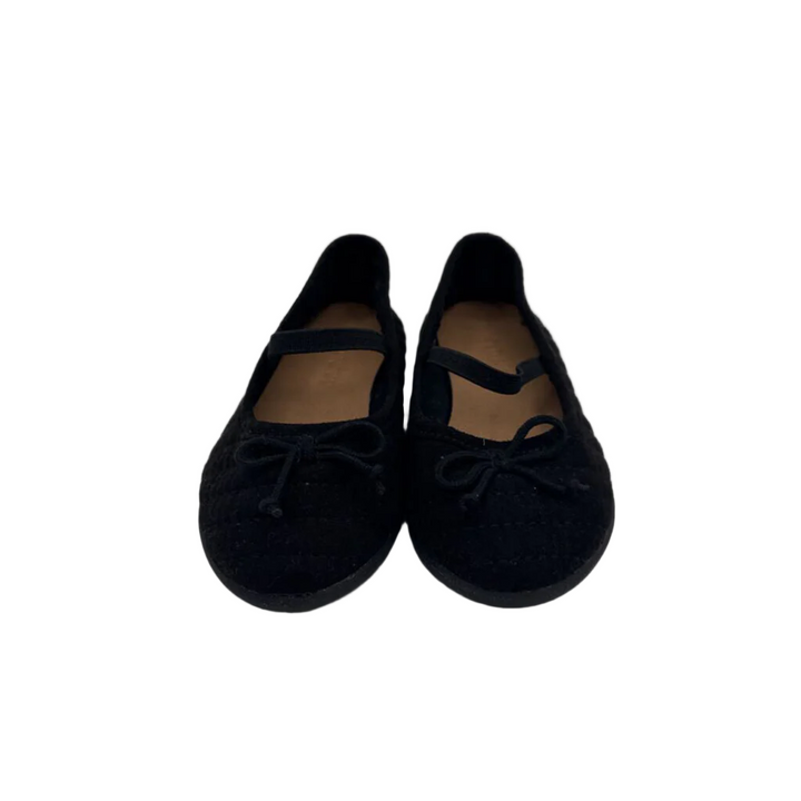 Slip On Velvet Shoes / Ribbon Bow