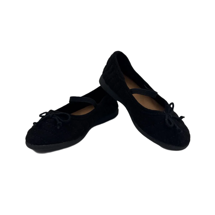 Slip On Velvet Shoes / Ribbon Bow