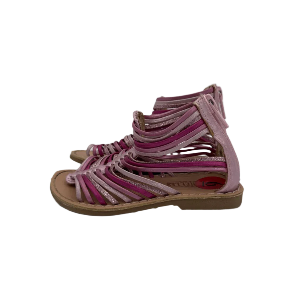 Zip Up Open Toe Sandals