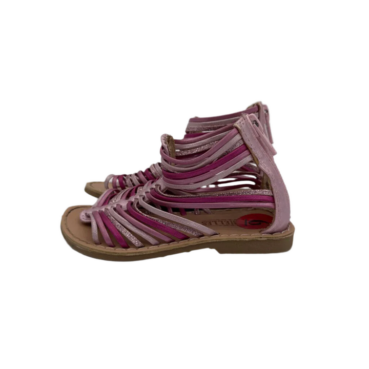 Zip Up Open Toe Sandals