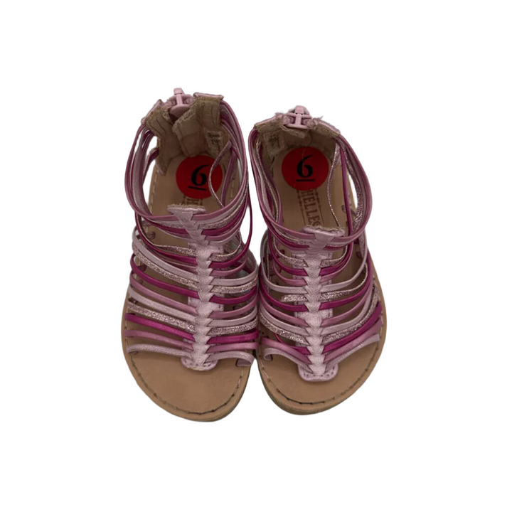 Zip Up Open Toe Sandals