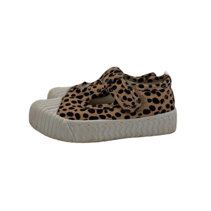 Velcro Slip On Shoes / Leopard Print