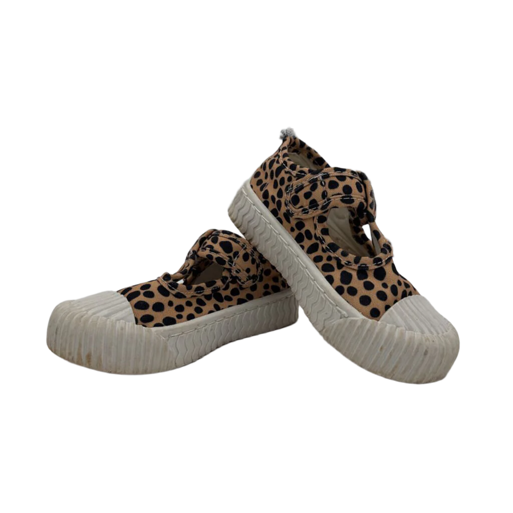 Velcro Slip On Shoes / Leopard Print