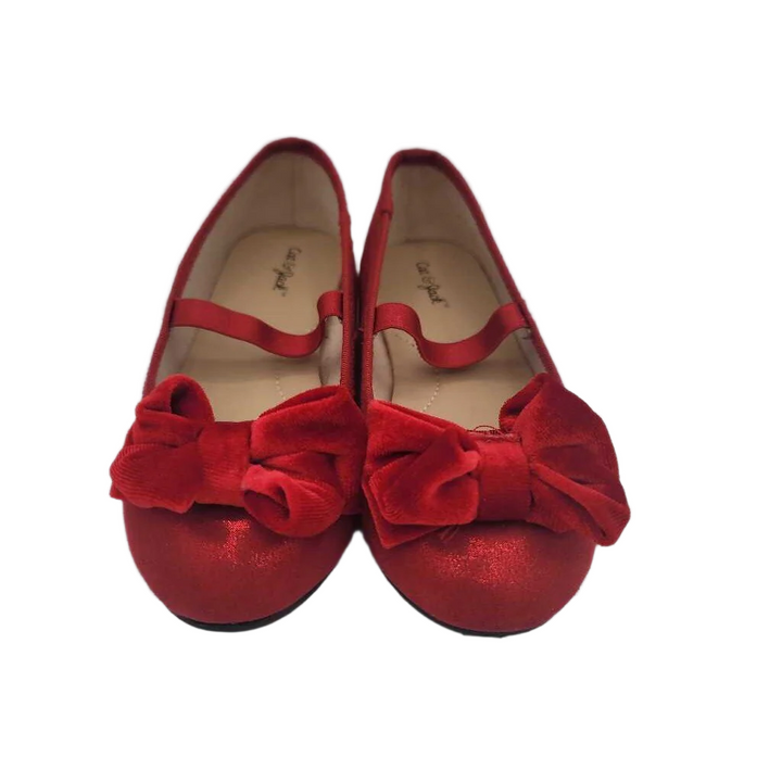 Slip On Shoes + Velvet Bow