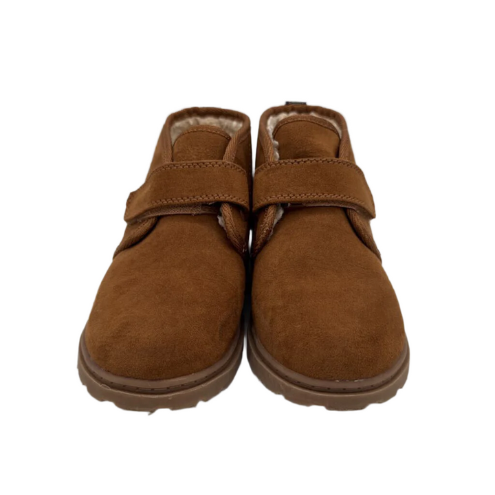 Velcro Suede Ankle Boots