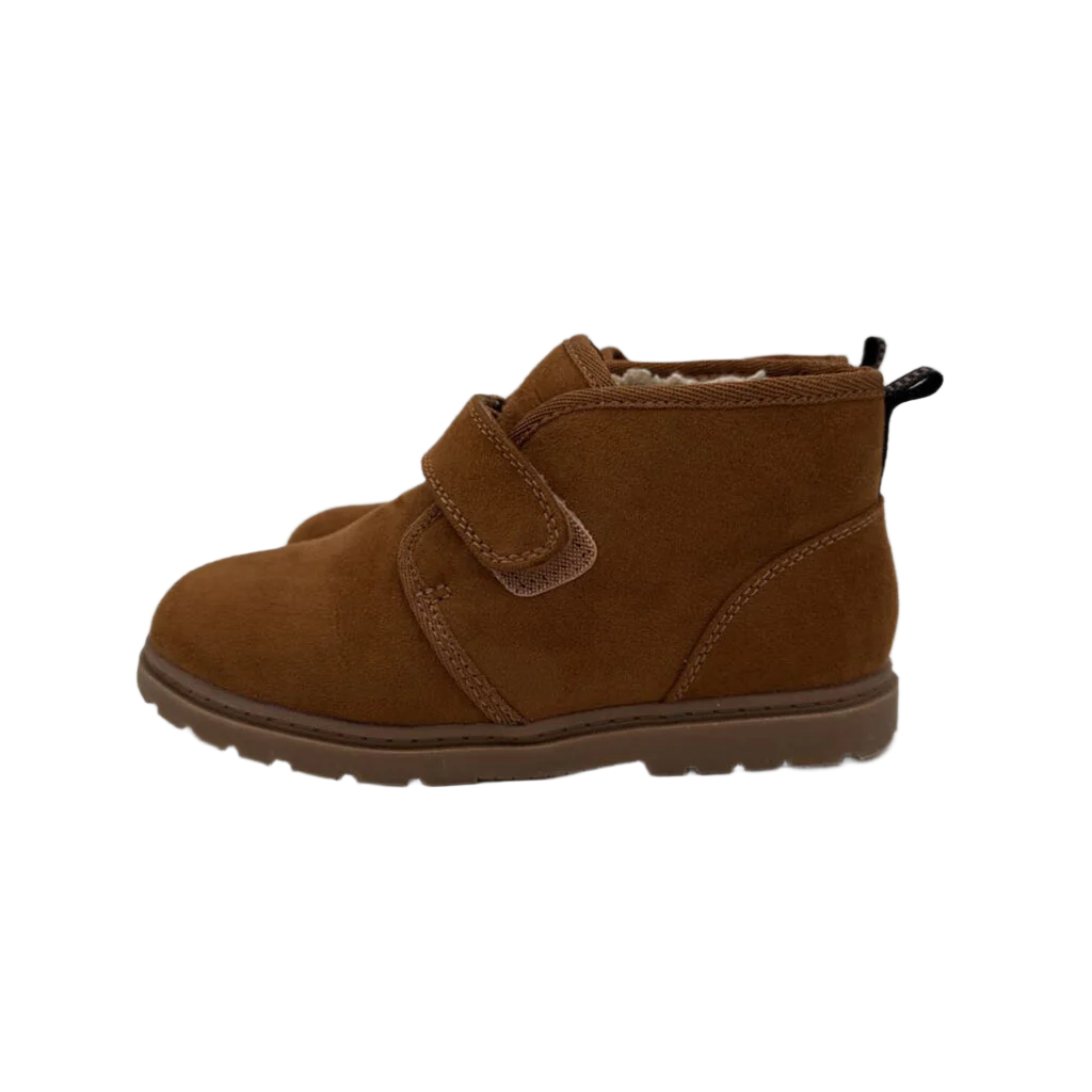 Velcro Suede Ankle Boots