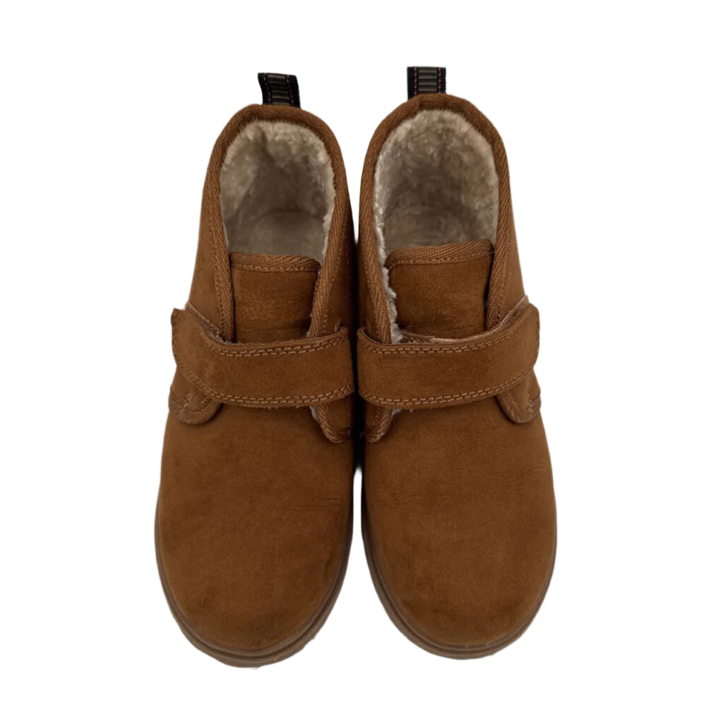 Velcro Suede Ankle Boots