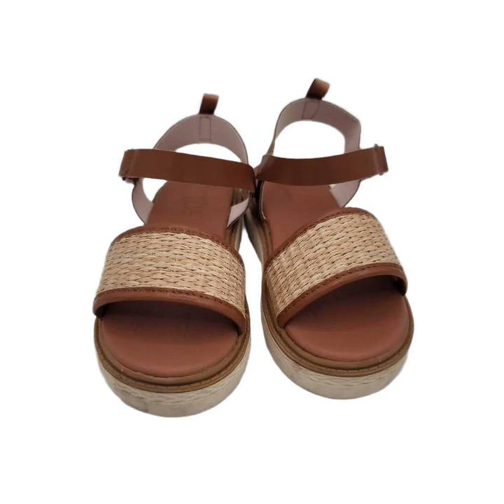 Velcro Clasp Wedge Sandals