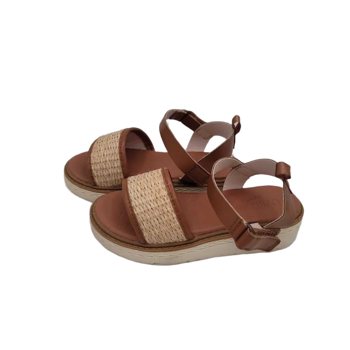 Velcro Clasp Wedge Sandals