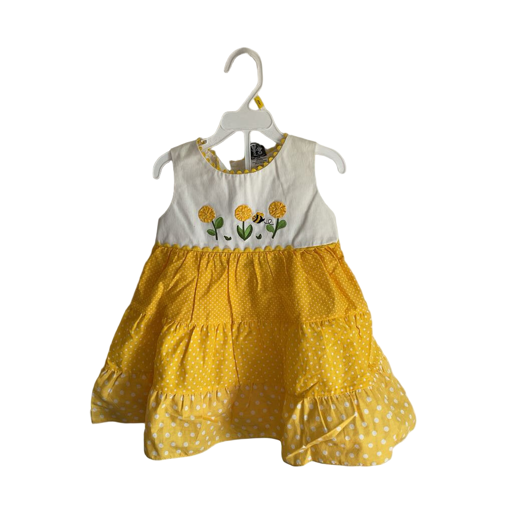 Sleeveless Cotton Dress + Diaper Cover