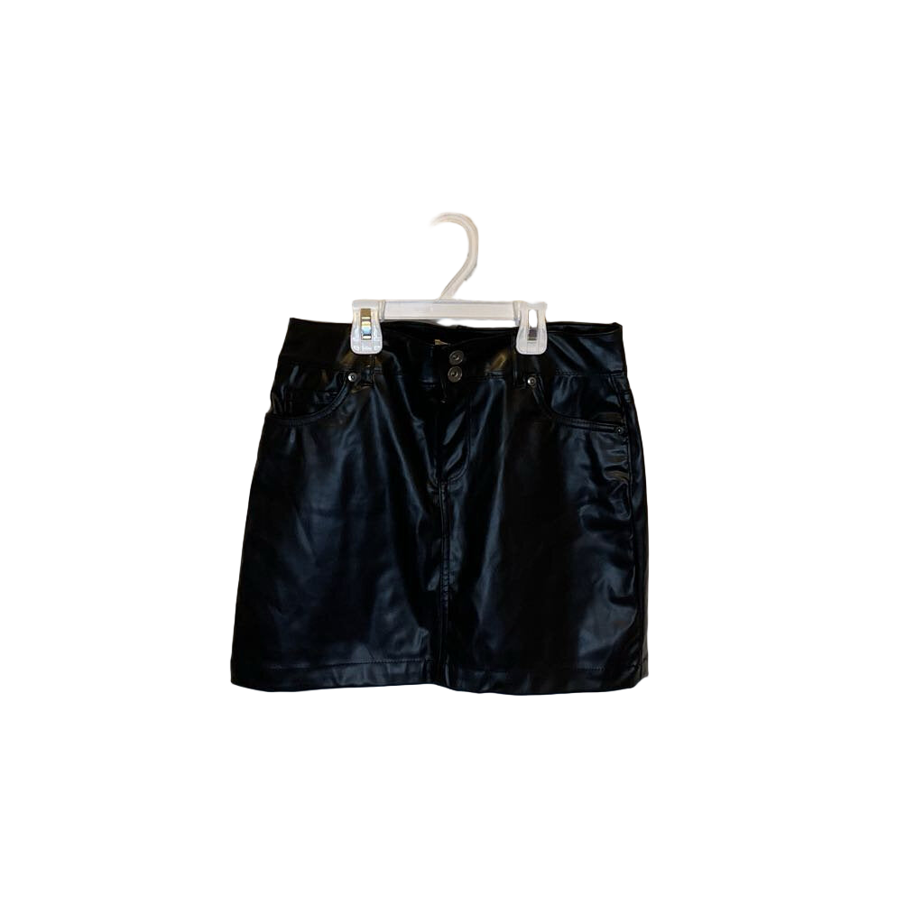 Faux Leather Skirt