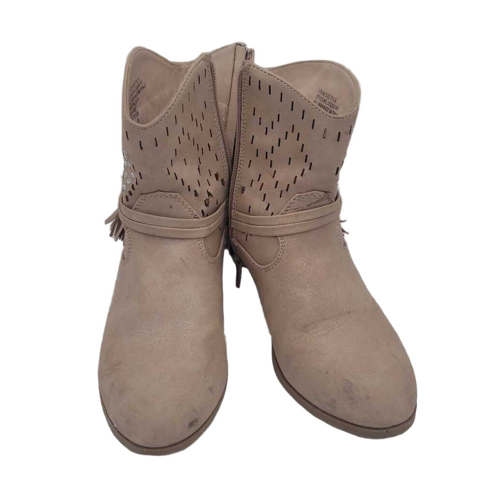 Zip Up Ankle Boots / Rhinestones