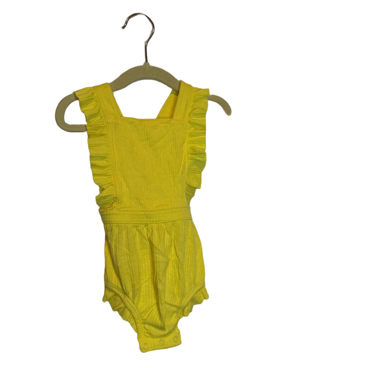 OT Cross Back Apron Romper