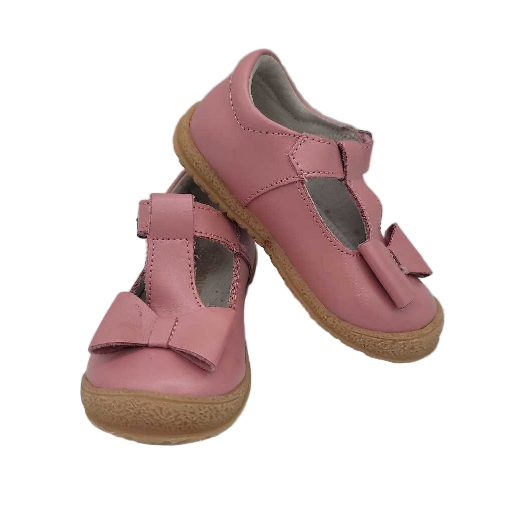 Velcro Clasp Mary Janes / Large Bow