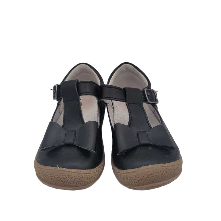 Velcro Clasp Mary Janes / Large Bow