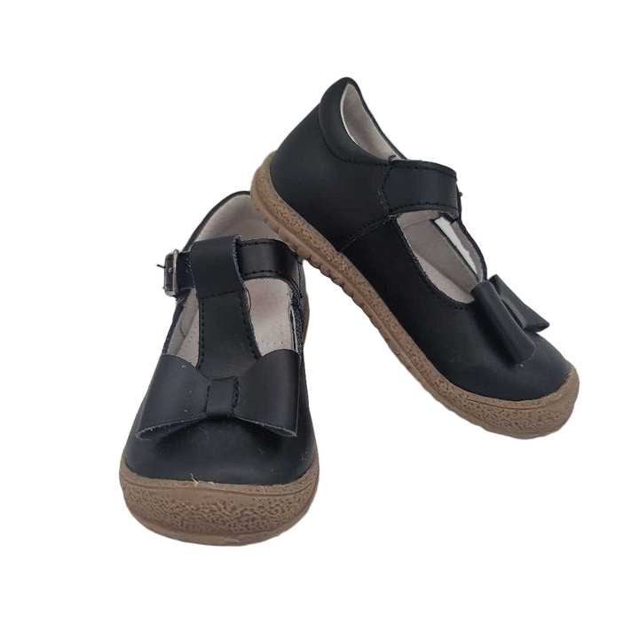 Velcro Clasp Mary Janes / Large Bow