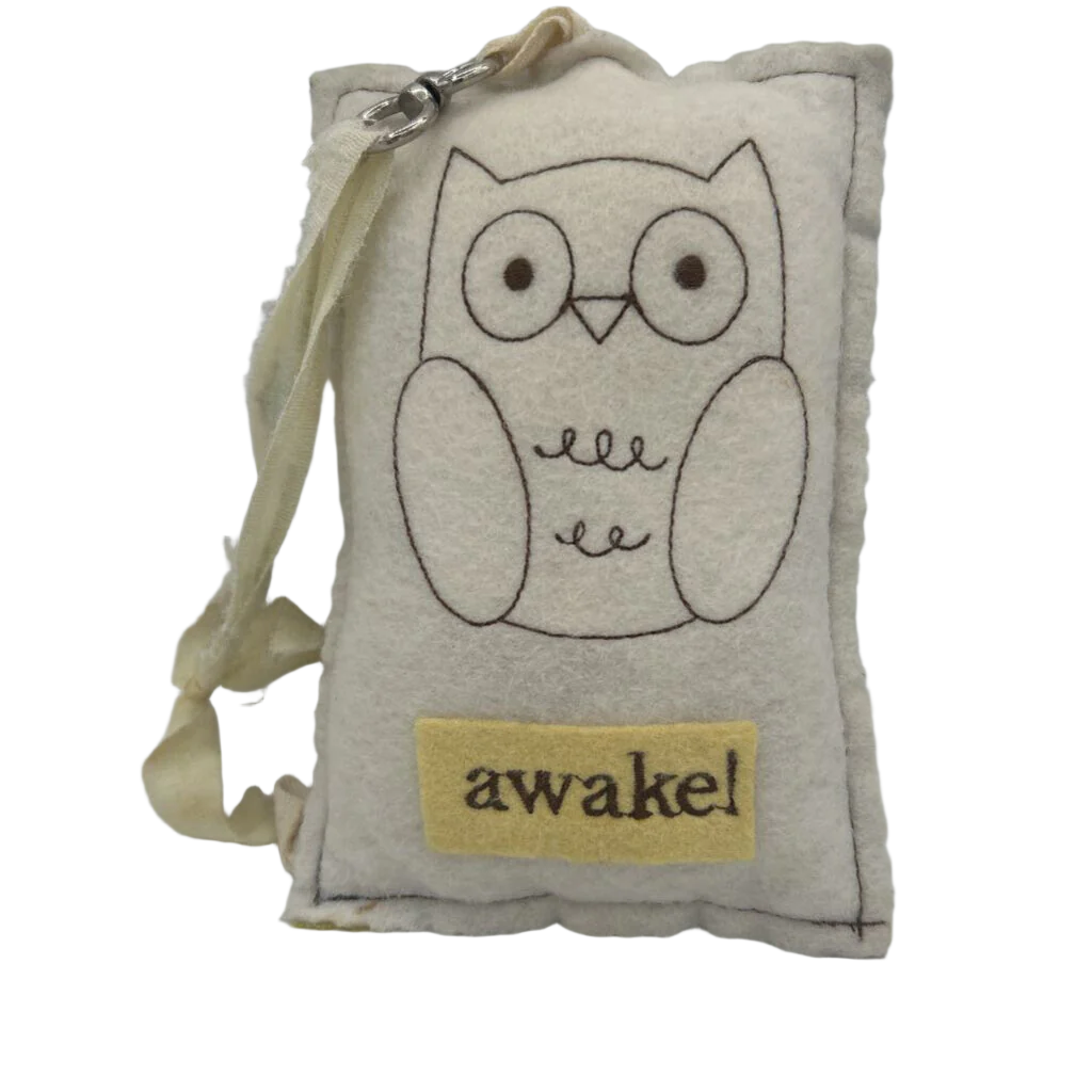 Door Hanging Owl Pillow / Awake + Asleep