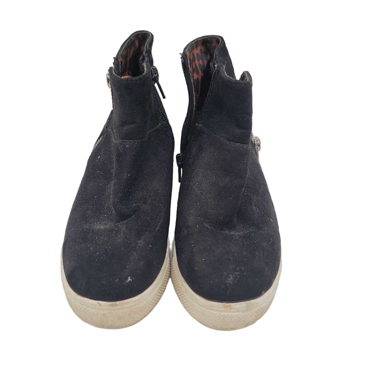 Zip Up Wedge Ankle Boots