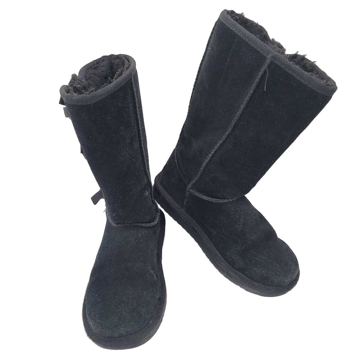 Tall Suede Pull On Boots