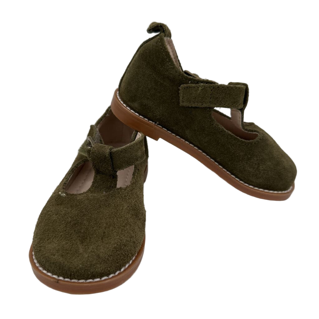 Buckle Clasp Suede Mary Janes