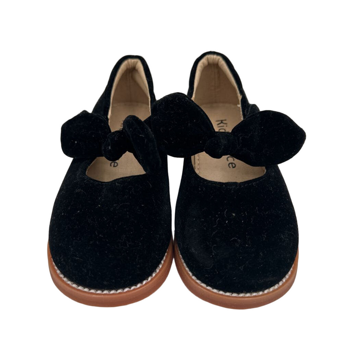 Velcro Clasp Velvet Mary Janes