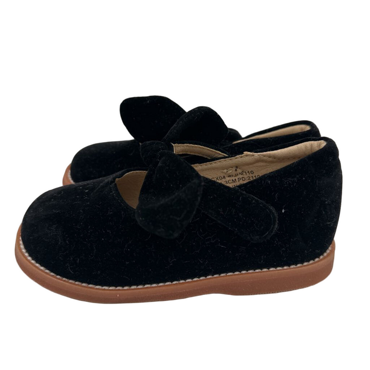 Velcro Clasp Velvet Mary Janes