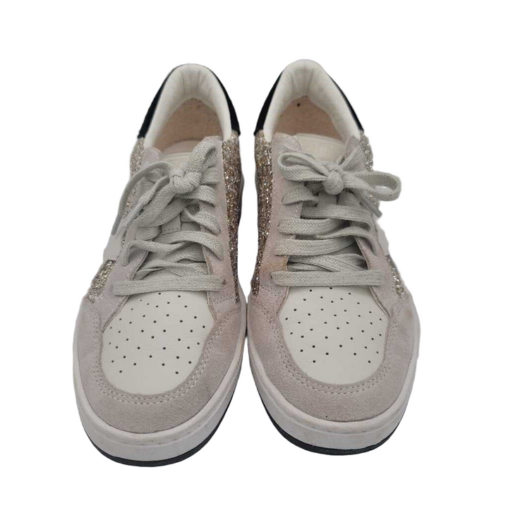 Lace Up Sneakers / Stars + Glitter