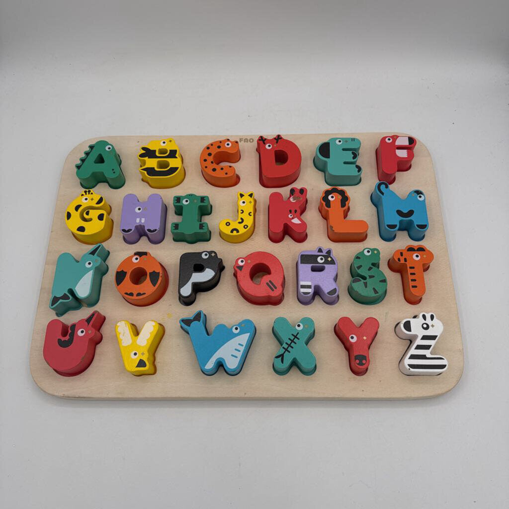 Wooden Animal Alphabet Puzzle