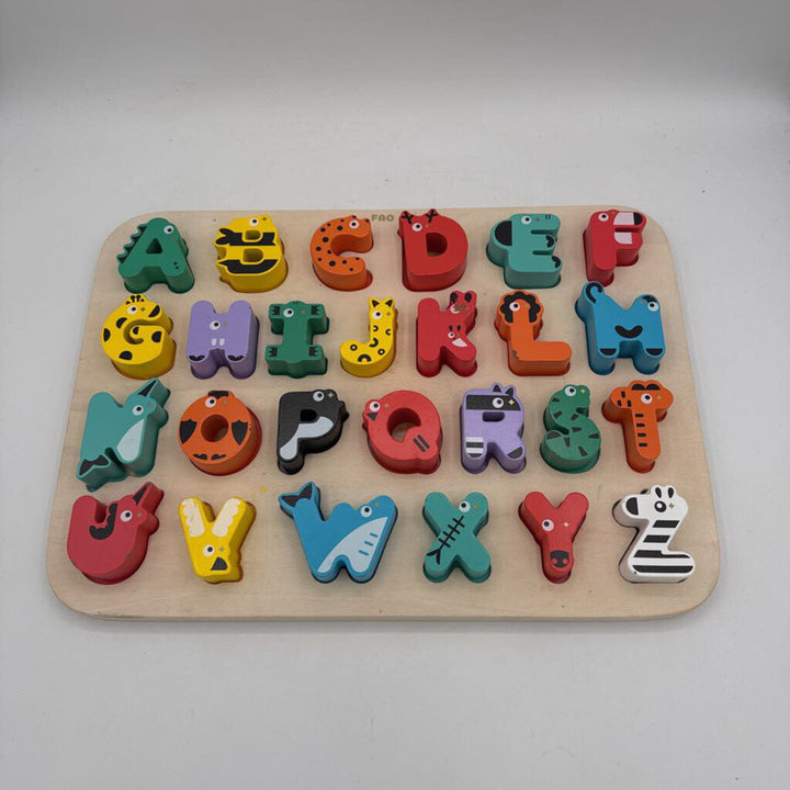 Wooden Animal Alphabet Puzzle