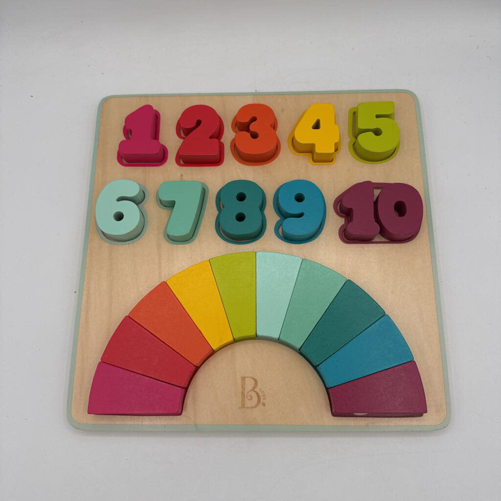 Wooden Color + Numbers Puzzle