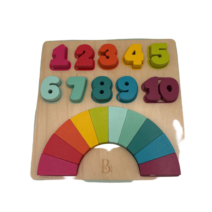 Wooden Color + Numbers Puzzle