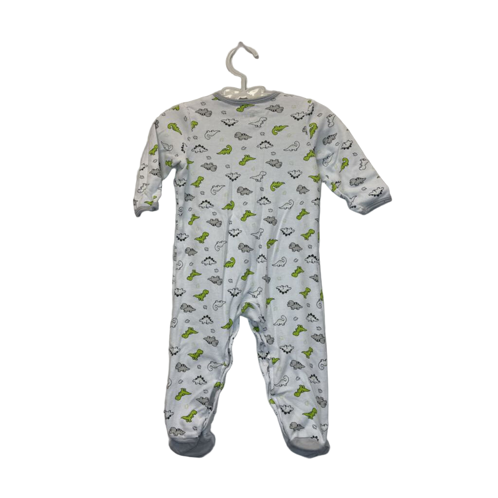 LS Footed Onesie / Dinosaurs