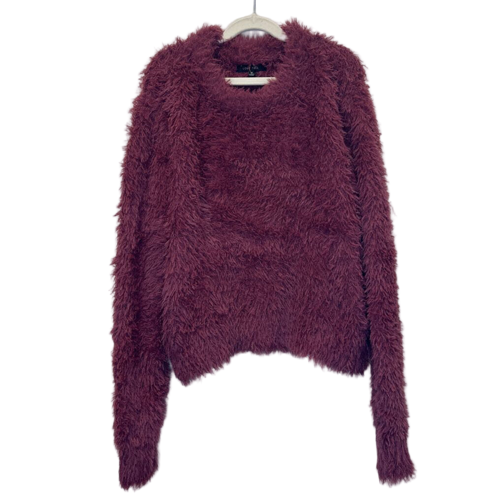 LS Fuzzy Crewneck Sweater Shirt